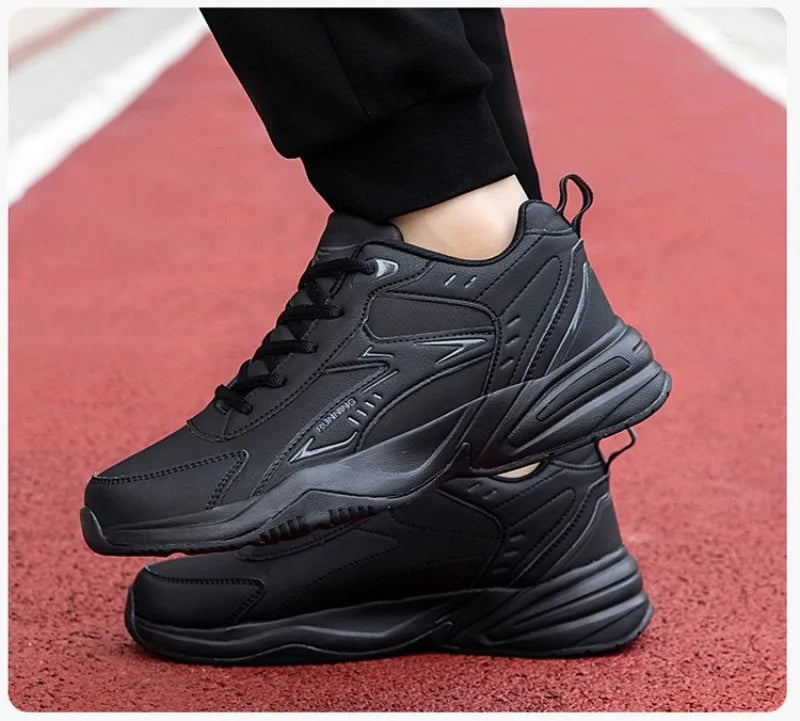 Autumn New Men Microfber Running Shoes Luxury Brand Men Shoes School Student Air-cushion Sneakers Fashion Man Casual Shoes 35-48 Pi-Mart