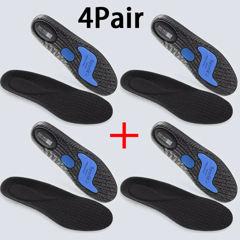 Sport Insoles for Feet Soft Shock Absorption Inserts Template Orthopedic Plantar Fasciitis Insole for Shoes Man Women Shoe Sole LadyShow.Store
