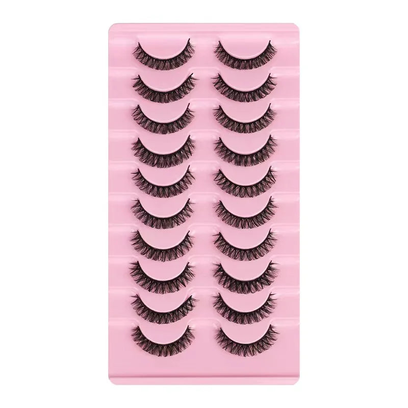 Faux mink eyelashes natural 3d mink lashes makeup volume false eyelashes in bulk cilio H13 E-08 Pi-Mart