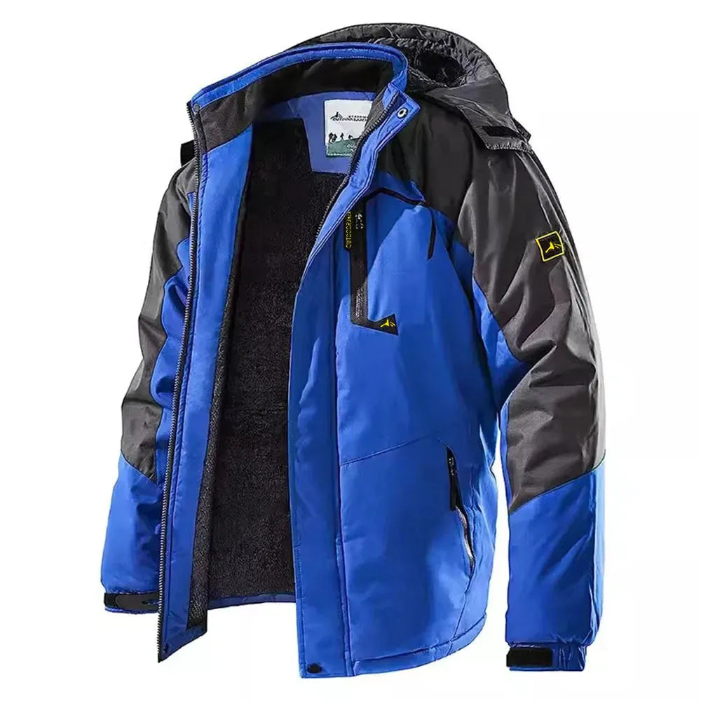 Men's Winter Parkas Outdoor Jacket Thicken Fleece Warm Waterproof Windbreaker Ski Jackets Climb Men Thick Coat Hot Sale Pi-Mart