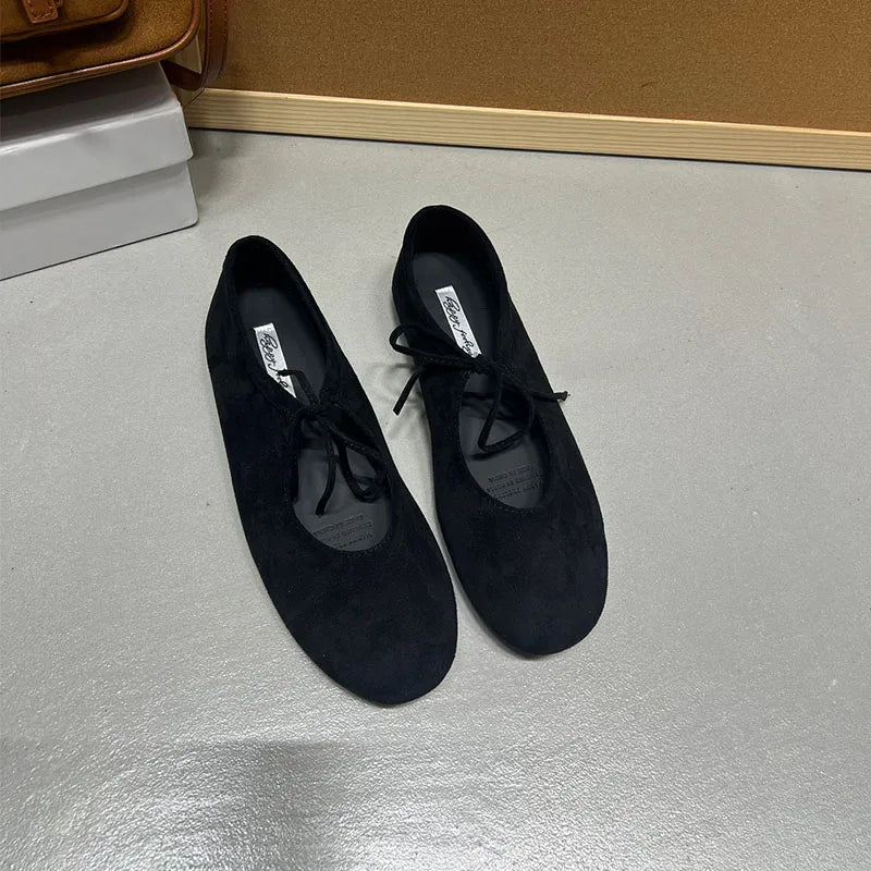 Fashion Butterfly-Knot  Women Flats With Shoes Casual Female Soft Footwear Round Toe Ladies Flats Slip On Shoes Pi-Mart
