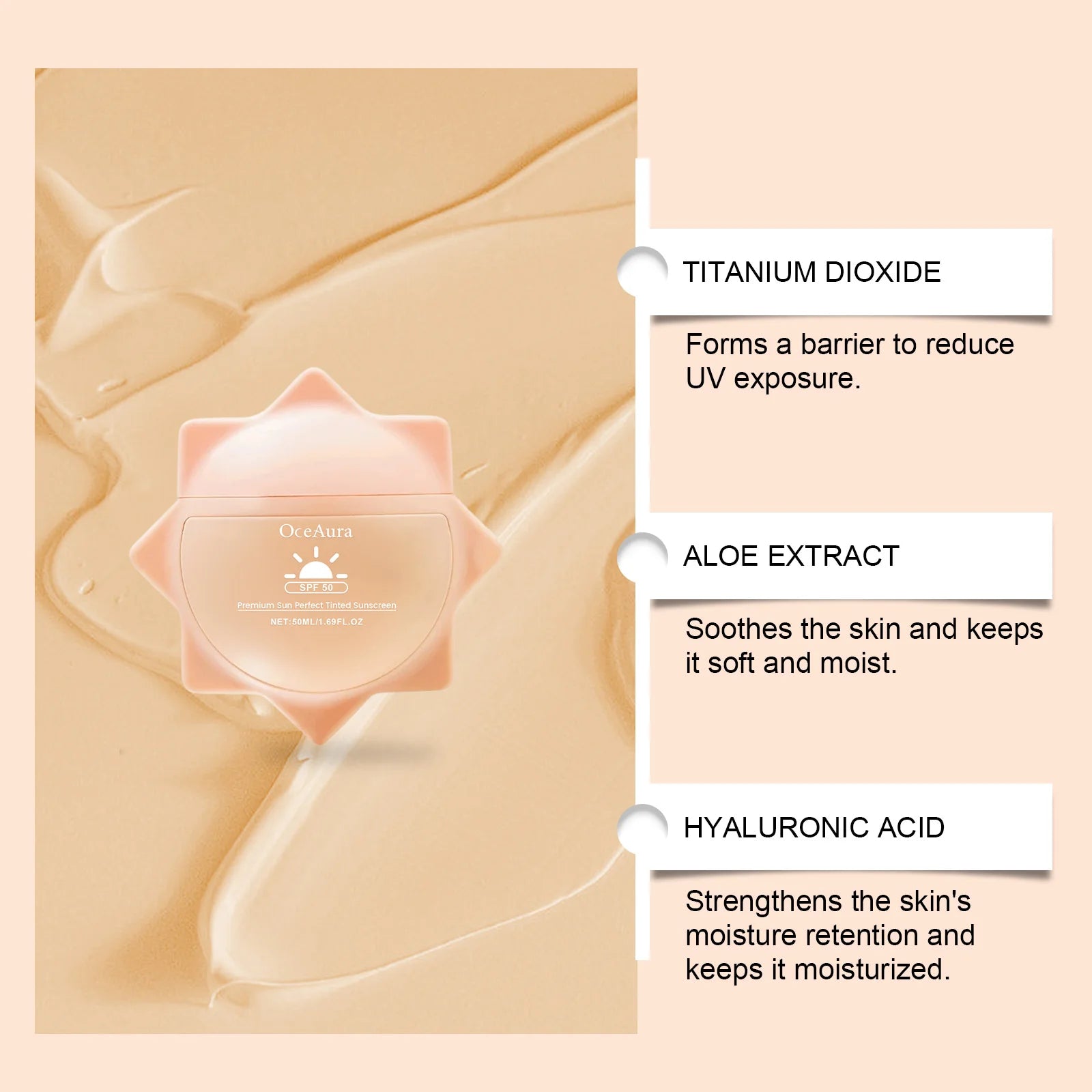 Sunscreen For Face Whole Body SPF 50+ UV Resistant Skin Protection Anti Sunburn Oil Control Moisturizing Sun Isolation Cream Pi-Mart