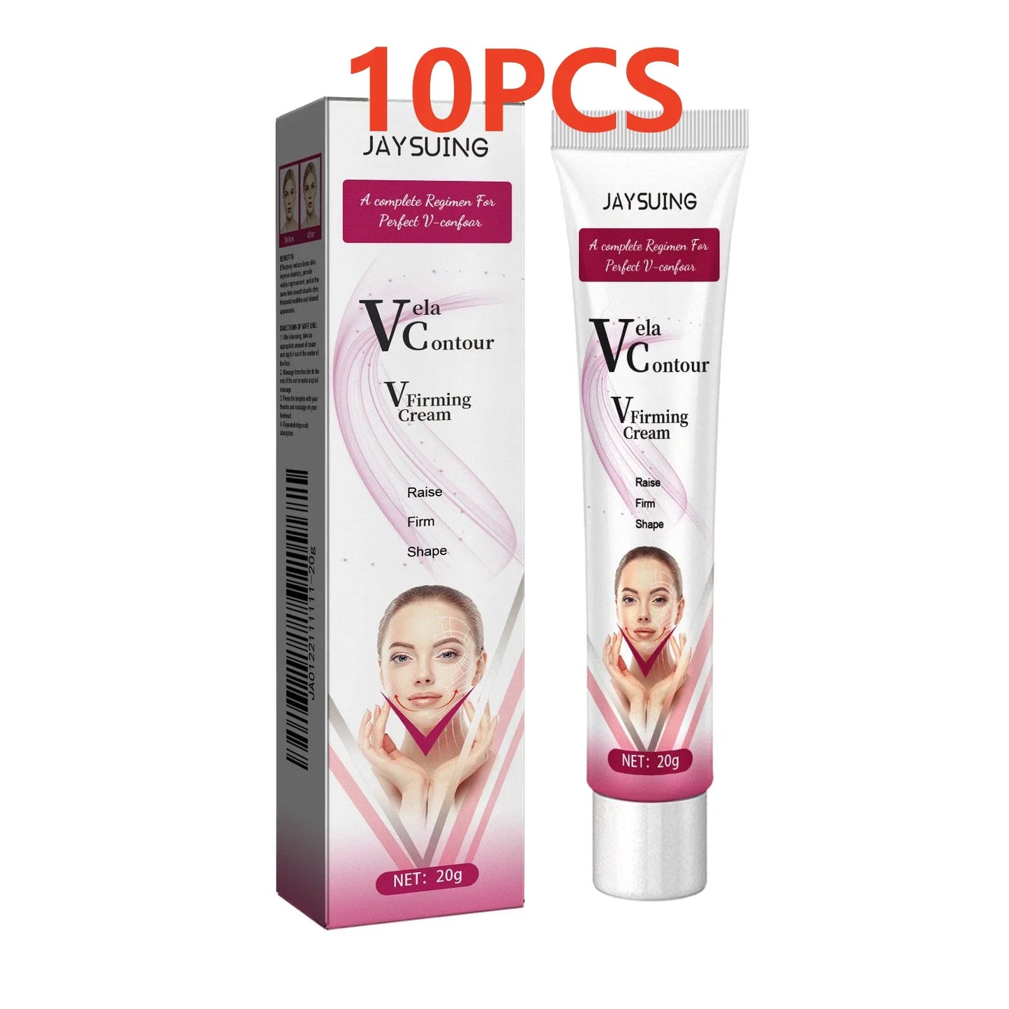 V-Shaped Face Cream Lift Firm Tighten Remove Double Chins To Create A Small V Slim-ming Face Anti Agin-g Beauty Massage Products Tri Light Beauty