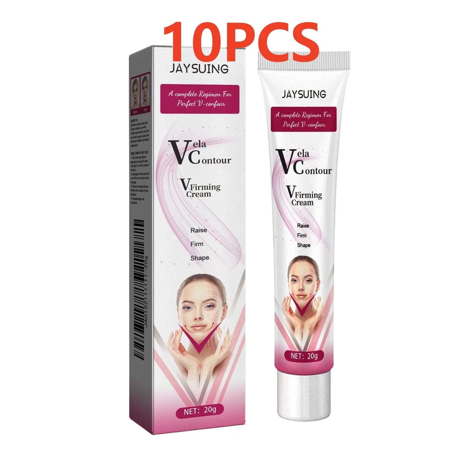 V-Shaped Face Cream Lift Firm Tighten Remove Double Chins To Create A Small V Slim-ming Face Anti Agin-g Beauty Massage Products Tri Light Beauty