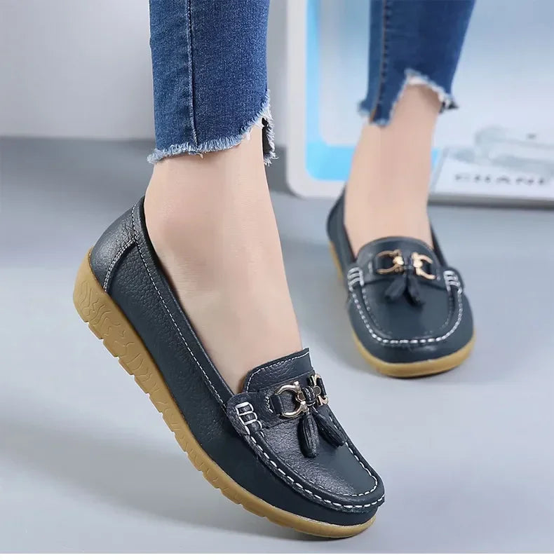 Women Shoes Slip On Loafers For Ballet Flats Women Moccasins Casual Sneakers Zapatos Mujer Flat Shoes For Women Casual Shoes Pi-Mart