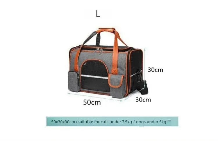 Dog Pet Carrier Bag Anti-Collapse Design Multiple Storage Pockets Cat Travel Handbag for Medium Cats, Puppy, Rabbits and Other S Pi-Mart