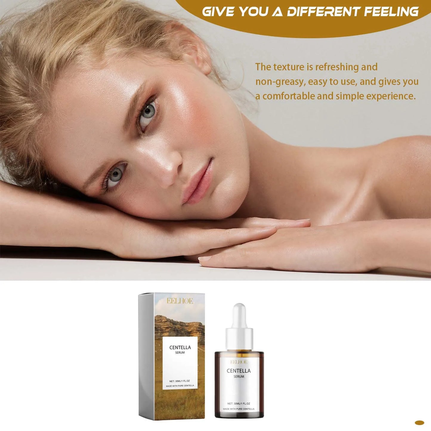 Centella Serum Nourish Improvement Dry Skin Smoothing Tightening Brightening Moisturizing Hyaluronic Acid Face Essence Skin Care Pi-Mart