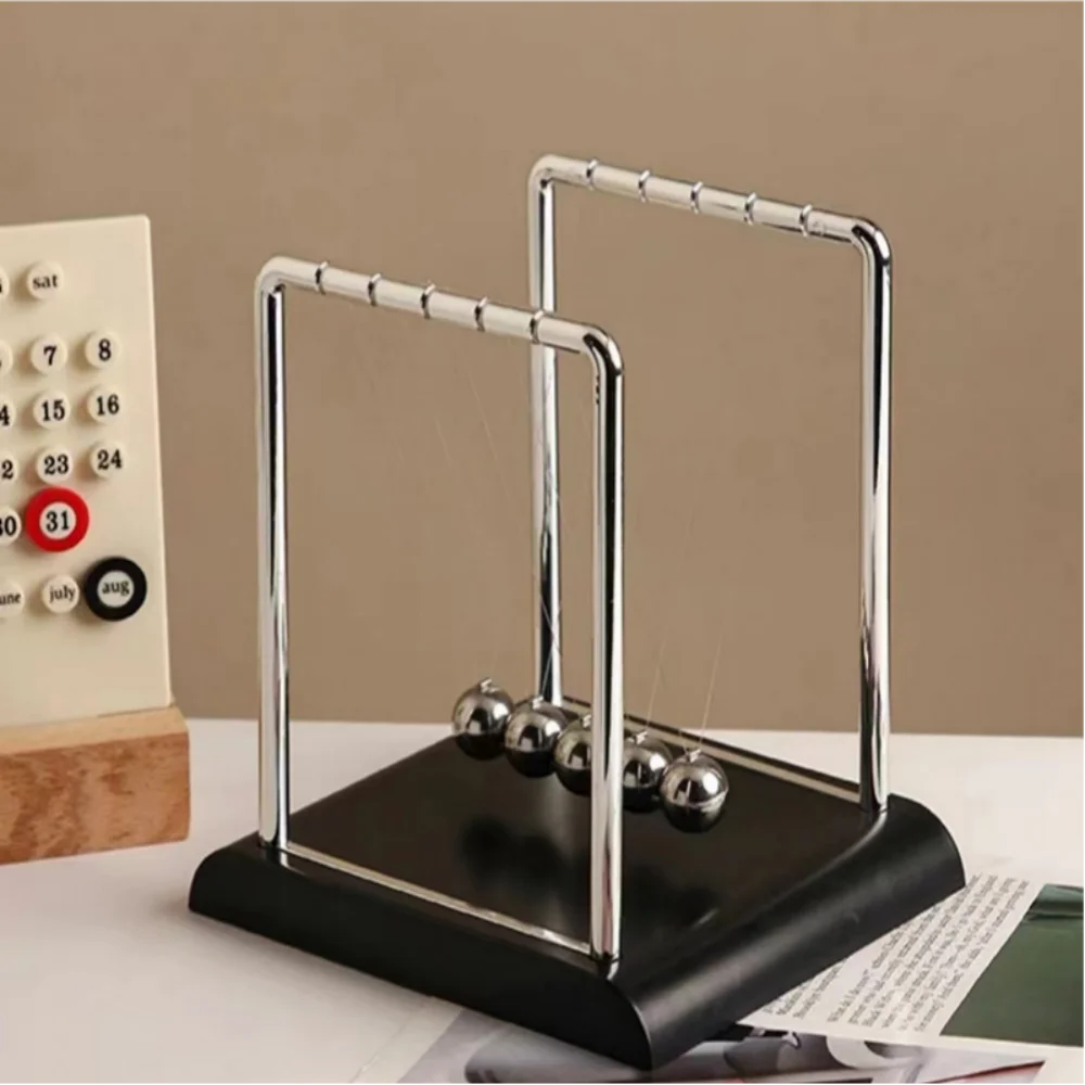Newton's Cradle Balance Steel Ball Teaching Supplies Physics Science Pendulum Desktop Toys Stress Relief Gifts Home Decoration Pi-Mart