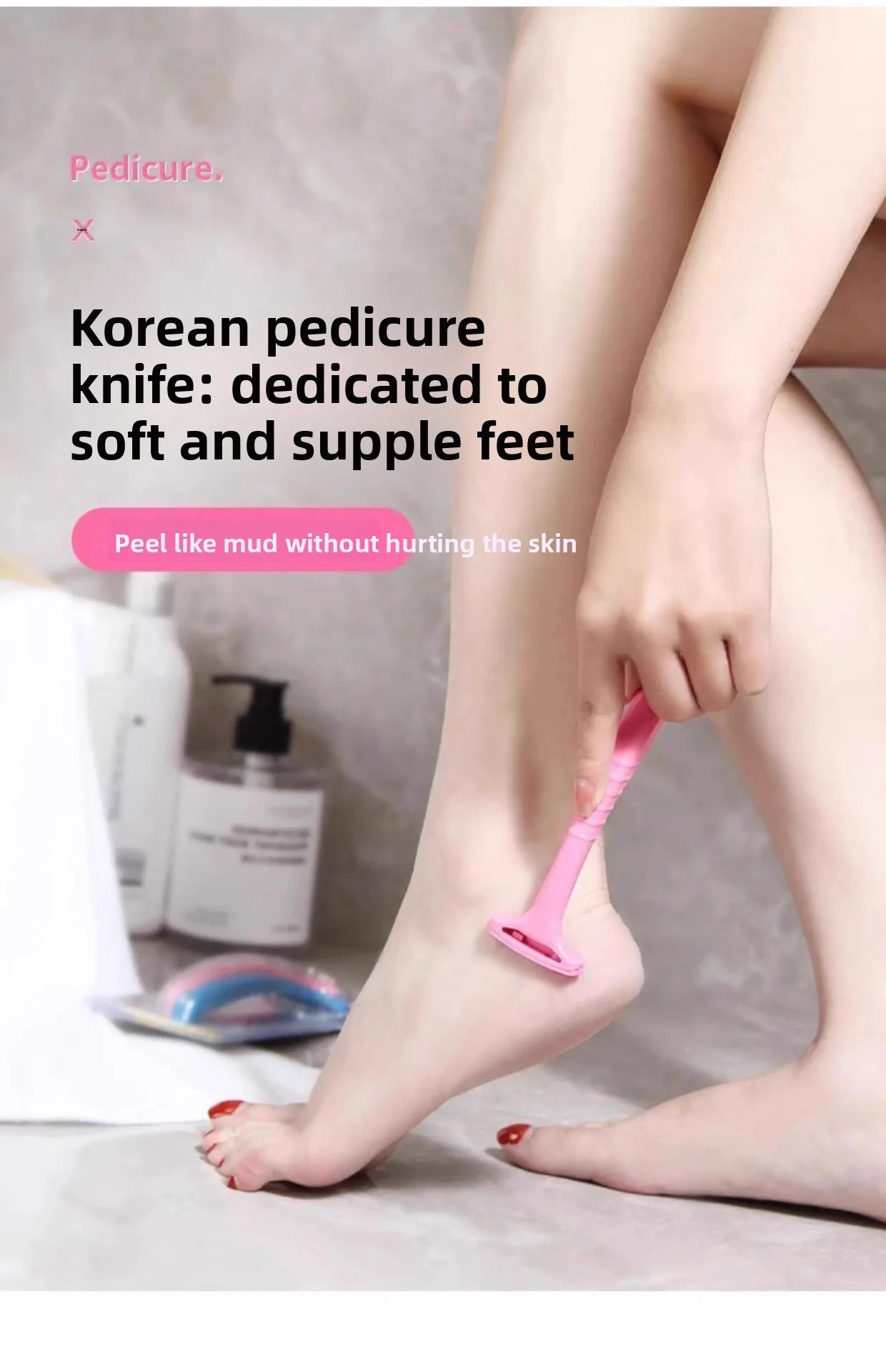 1pcs Feet Scraping Dead Skin Knife Foot Care Knife To Remove Dead Skin Knife Shaving Calluses To Remove Dead Skin Utensils Tri Light Beauty