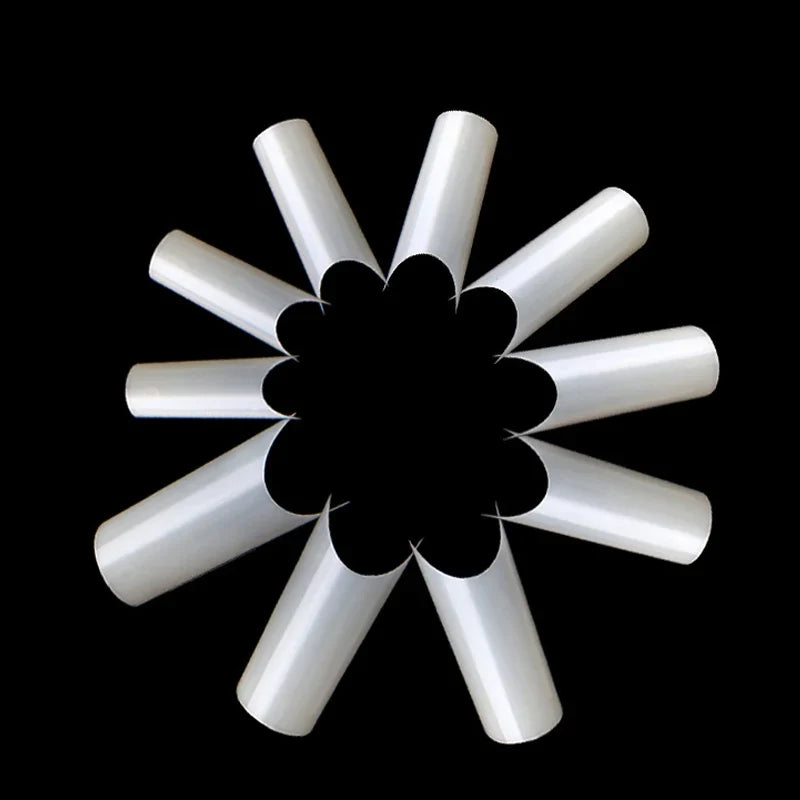 500 Pcs Curved C Fake Nail New Materials Top Quality Full Cover Nails Tips Transparent Gel Para Unha False Nails Beauty Products Tri Light Beauty