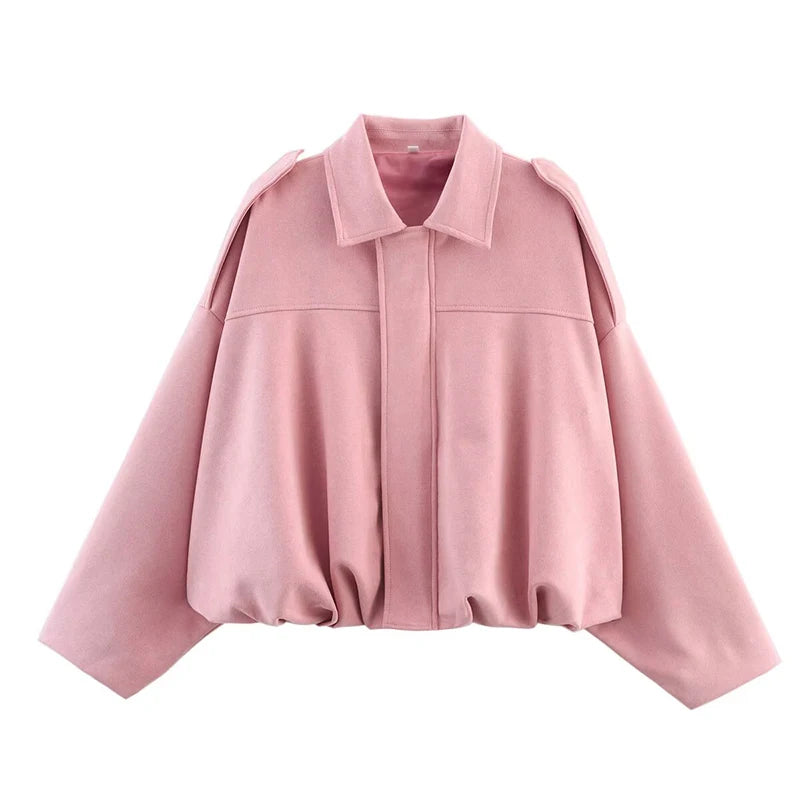 Women's Autumn Jacket Fashion Bomber Jackets Coats Winter Women's Coat Loose Women Jacket Vintage New Outerwear Pi-Mart
