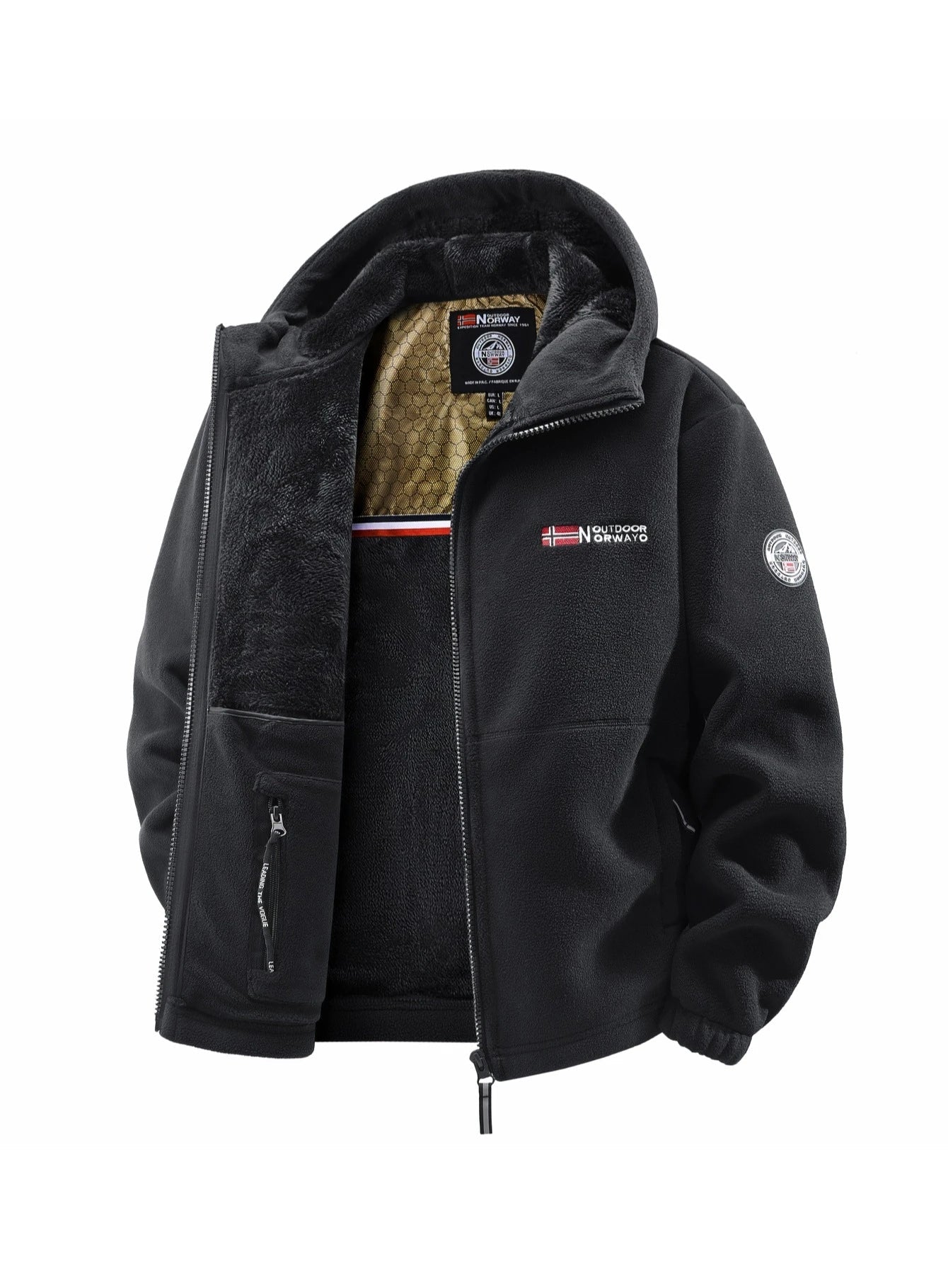 Men's Autumn and Winter Outdoor Hooded Jacket, Suitable for Daily Wear at Home, for Travel, Parties, Commuting, Outdoor Fashion Versatile, Enhances Temperament, Streetwear, Travel Wear. LadyShow.Store