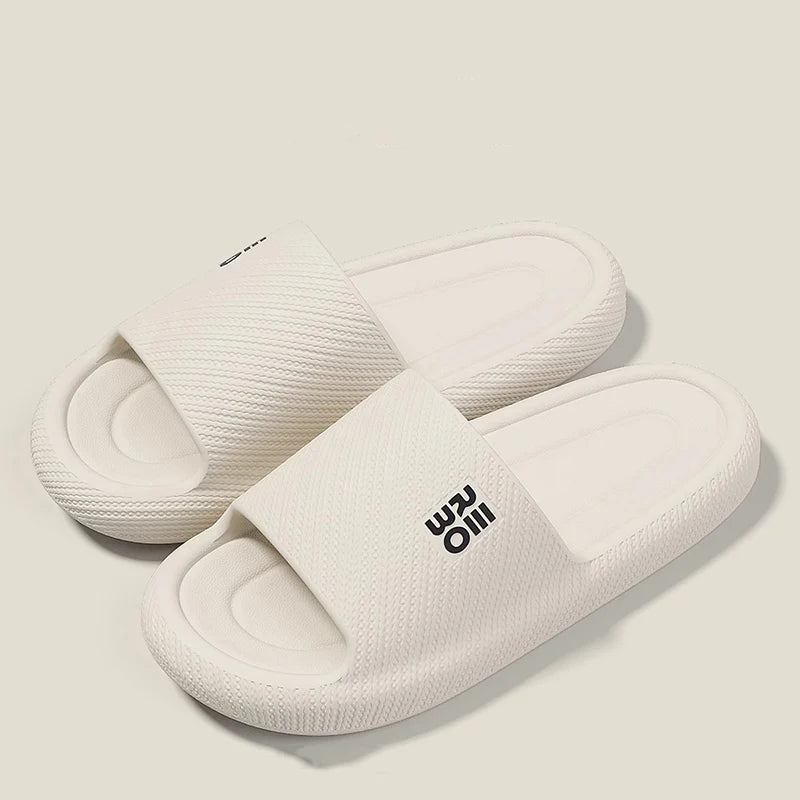Summer Fashion Slippers Men Shoes Cloud Slippers For Men Home Flat Sandals Massage Flip Flops Couples Bathroom Indoor Slides Pi-Mart