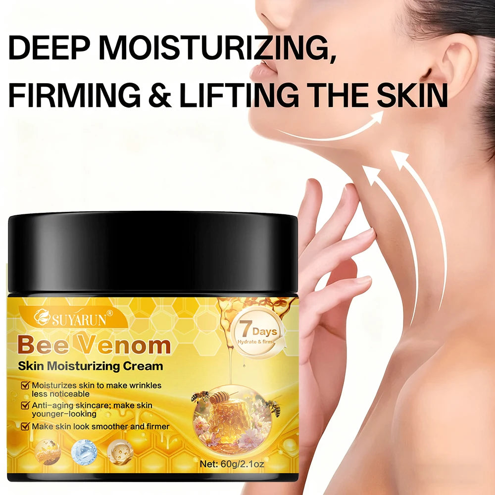SUYARUN Bee Venom Moisturizing Cream Anti-Aging Face Care | Deep Hydration & Firming Natural Anti-Wrinkle Skincare for All Skin. Pi-Mart
