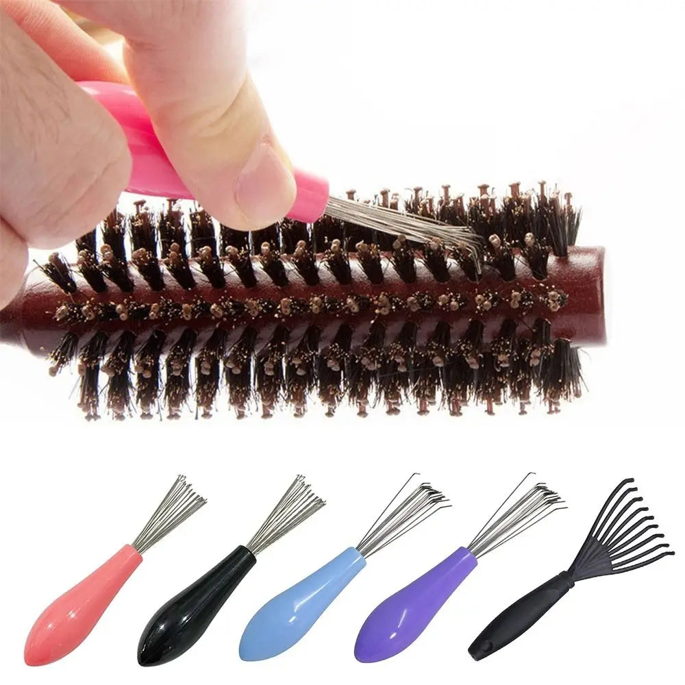 1PC Comb Hair Brush Cleaner Plastic Handle Cleaning Brush Remover Embedded Beauty Tools Cleaning Products Cleaning Supplies Pi-Mart