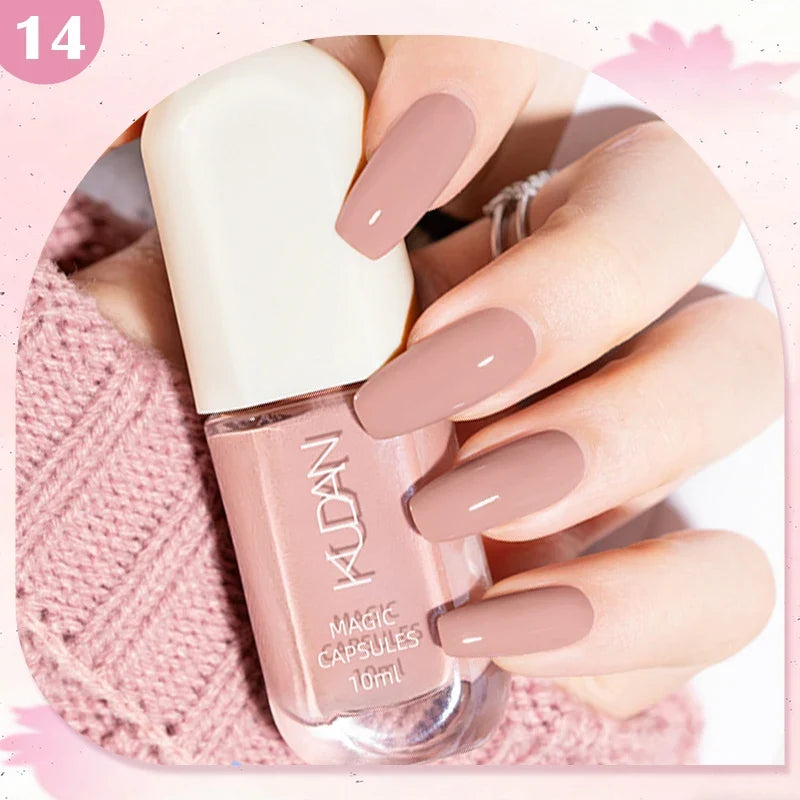 10ml Water-Based Peel Off Nail Polish 40 Colors Long Lasting Quick Drying No Need of Lamp to Cure Nail Supplies Manicure Nails Tri Light Beauty