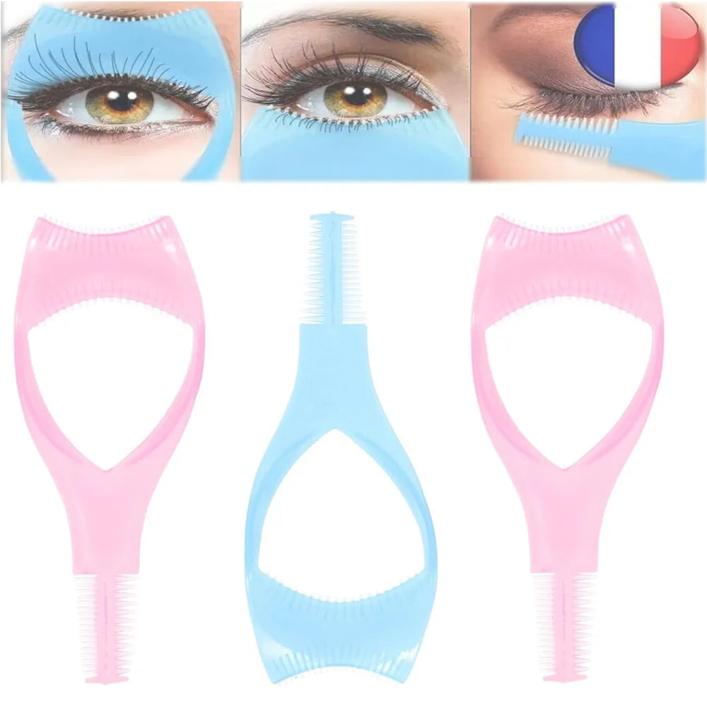 3 Pack Mascara Shield Guard Makeup Eyelash Applicator Cosmetic Mascara Guide Separator Upper Lower Lash Comb Helper Tool Pi-Mart