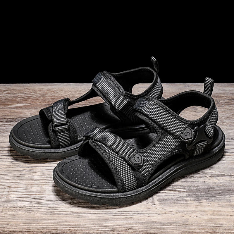 Summer Men Sandals Fashion Leisure Beach Holiday Sandals for Mens Lightweight Shoes New Outdoor Comfortable Casual Sandals Pi-Mart