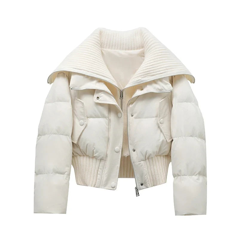 New Women Cotton Padded Jacket Winter Short Hooded Loose Cotton Coat Korean Women Parkas Coat Solid Outwear Women Puffer LadyShow.Store