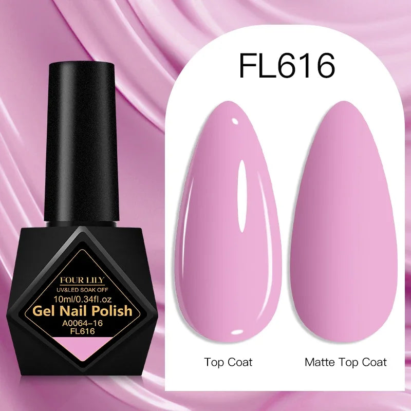 10ml Gel Nail Polish 162 Colors Nail Supplies Vernis Semi Permanent Nail Art Manicure Soak Off LED UV Gel Nail Varnishes Summer Tri Light Beauty