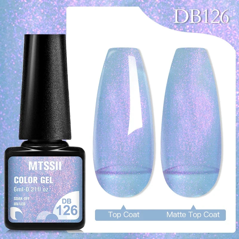 Mtssii 6ML Chocolate Color Gel Nail Polish Brown Semi Permanent UV Gel Autumn Winter Popular Soak Off Nail Art Gel Varnishes Tri Light Beauty