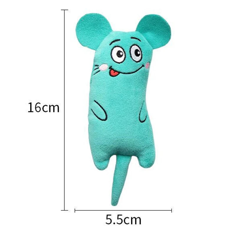 Funny Pet Plush Catnip Toy Cat Expressive Mouse Toys Interactive Cat Toy Kitten Bite Resistance Toy Pet Accessories Pi-Mart