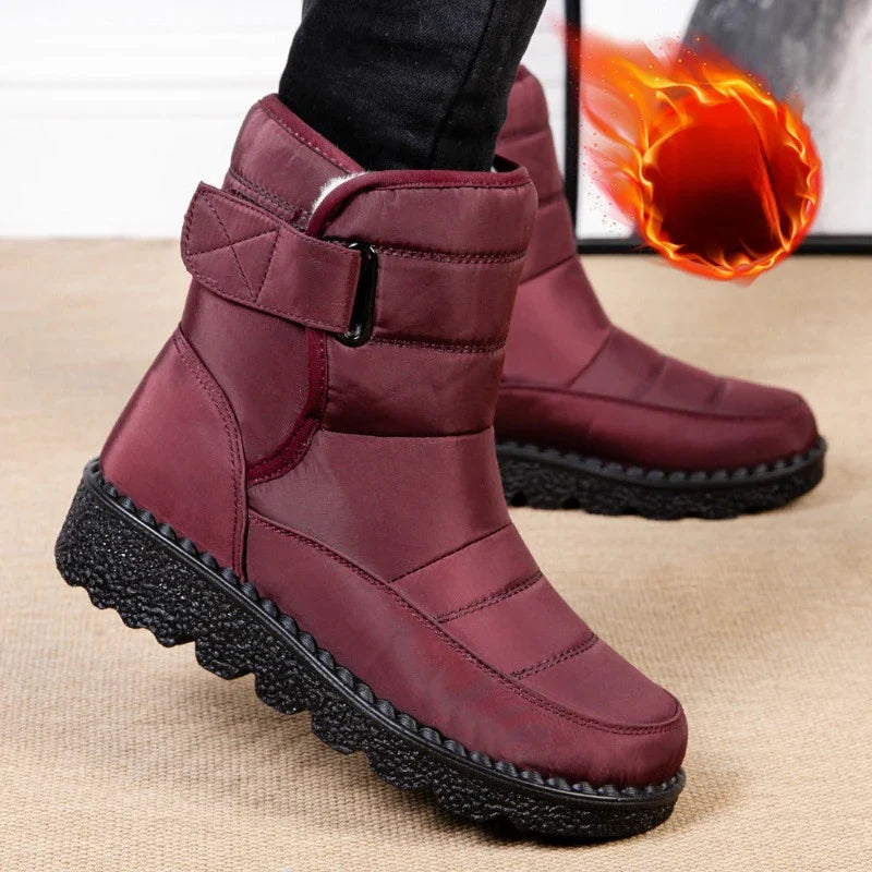 Boots Women Non Slip Waterproof Winter Snow Boots Platform Shoes for Women Warm Ankle Boots Cotton Padded Shoes Botas De Mujer LadyShow.Store