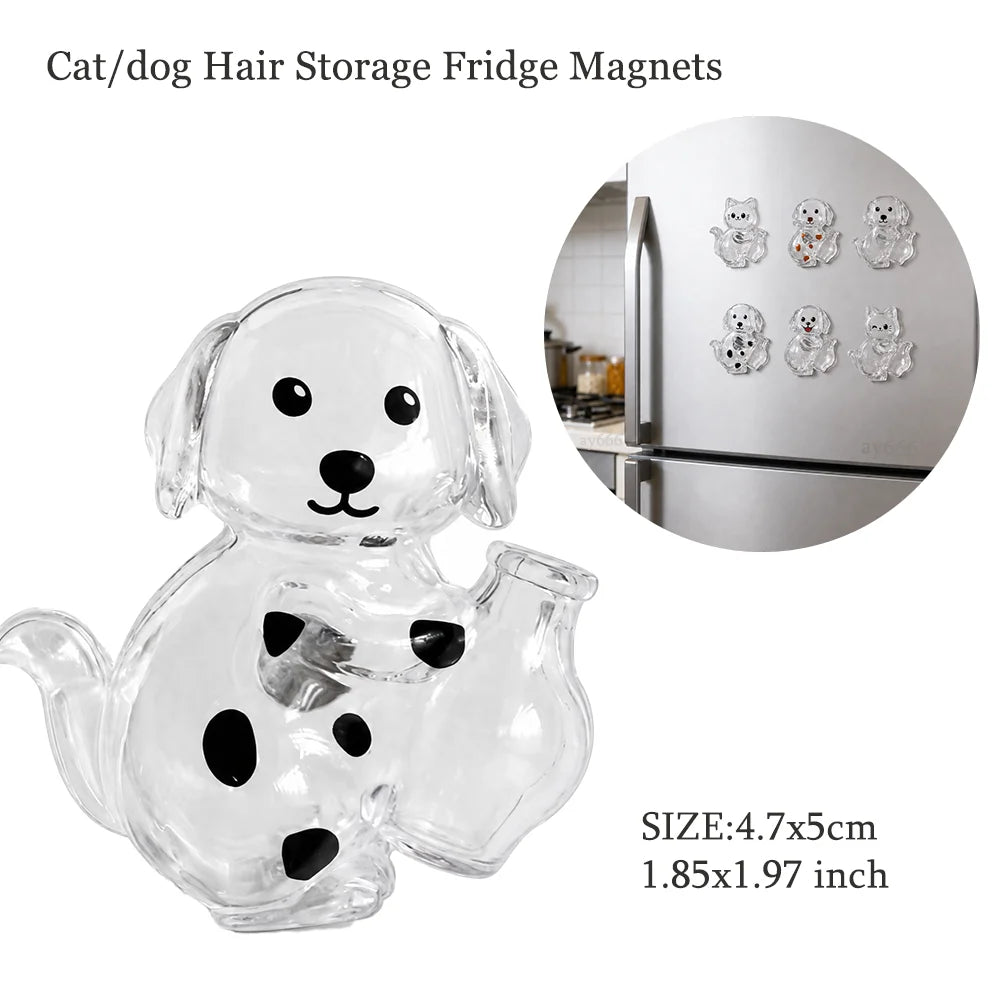 Transparent Dog Hair Storage Pendant Dog Hair Collector Keychain Pet Hair Memorial Bottle for Pet Lovers DIY Memorial Keychain Pi-Mart