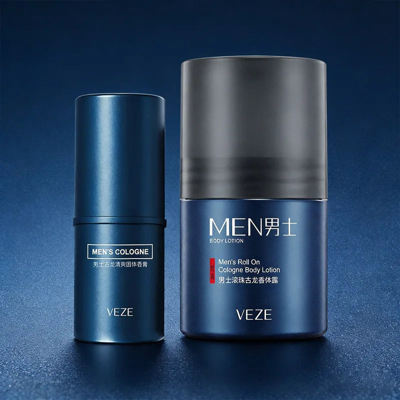 Fanzhen Men's Solid Cologne - Light and Fresh Scent, All-Over Use, Portable Stick for On-the-Go Convenience Tri Light Beauty