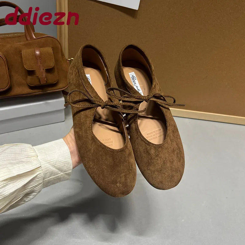 Fashion Butterfly-Knot  Women Flats With Shoes Casual Female Soft Footwear Round Toe Ladies Flats Slip On Shoes Pi-Mart