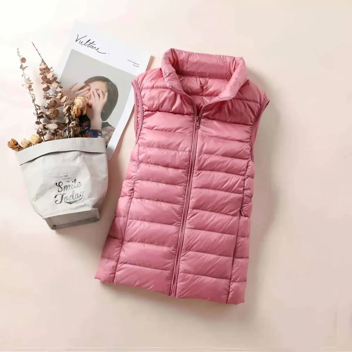 New 2026 Women Women Ultra Light Down Vests Slim Sleeveless Jacket Portable Girl Lightweight Windproof Waistcoat LadyShow.Store