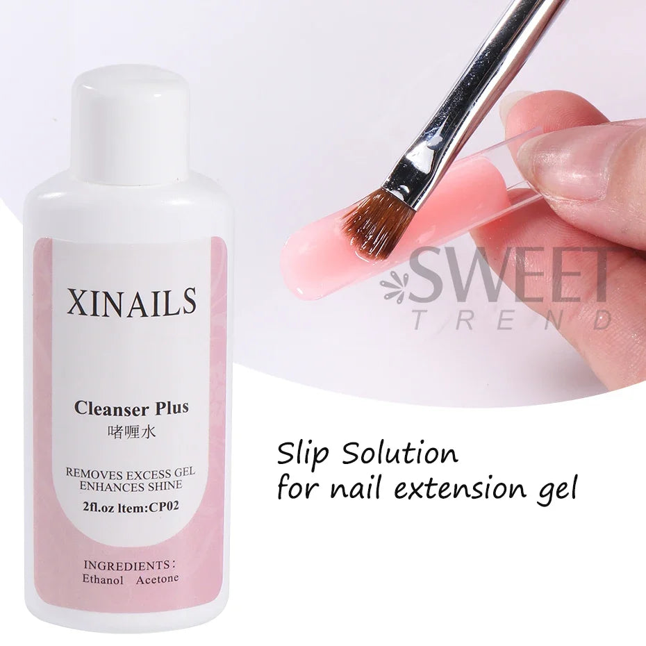 1Bottle Nail Degreaser Liquid Surface Sticky Layer Gel Polish Excess Remover Acetone Nail Extension Auxiliary Nail Cleaner Plus Tri Light Beauty