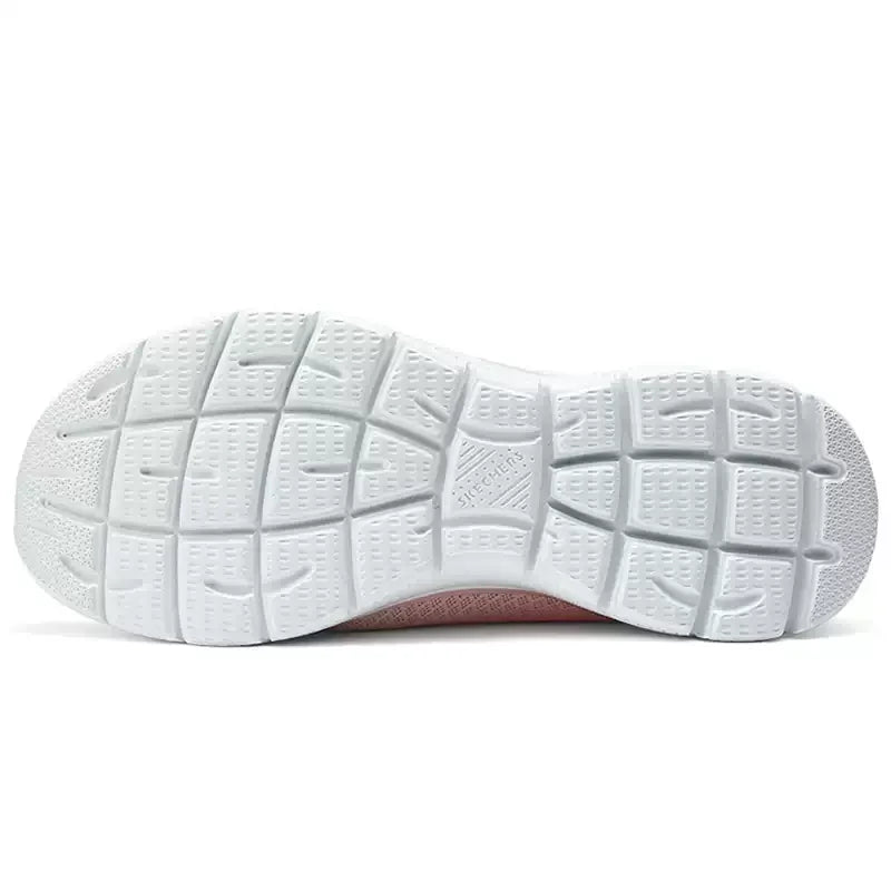 Skechers Women's Spring Shoes, Breathable Mesh Athletic Sneakers, Lightweight Running Shoes with Soft Soles 12980-GYPK Pi-Mart