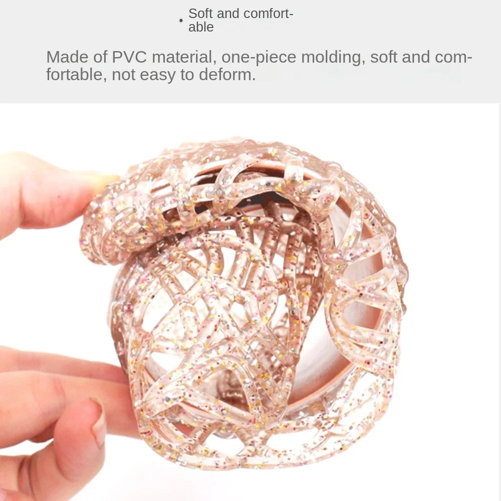 Casual Flat-soled Women Sandals Hollow Out Clear Beach Jelly Shoes Breathable Shallow Mouth Bling Sandals Ladies LadyShow.Store
