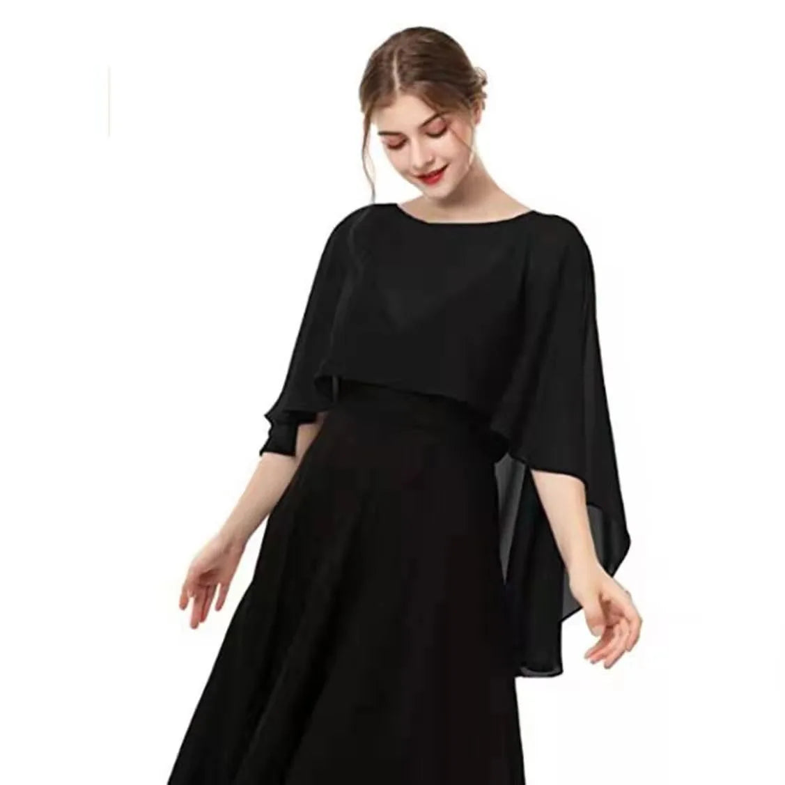 Elegant Chiffon Wedding Wrap for Women Evening Capes Bridal Jacket Accessories LadyShow.Store
