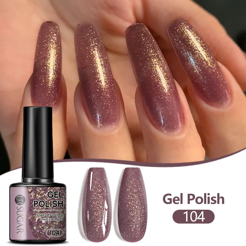 UR SUGAR 7ML Nail Gel Fresh Macaron 107 Colors All For Manicure Semi Permanent Soak Off LED UV Long-Lasting Nail Art Varnish Tri Light Beauty