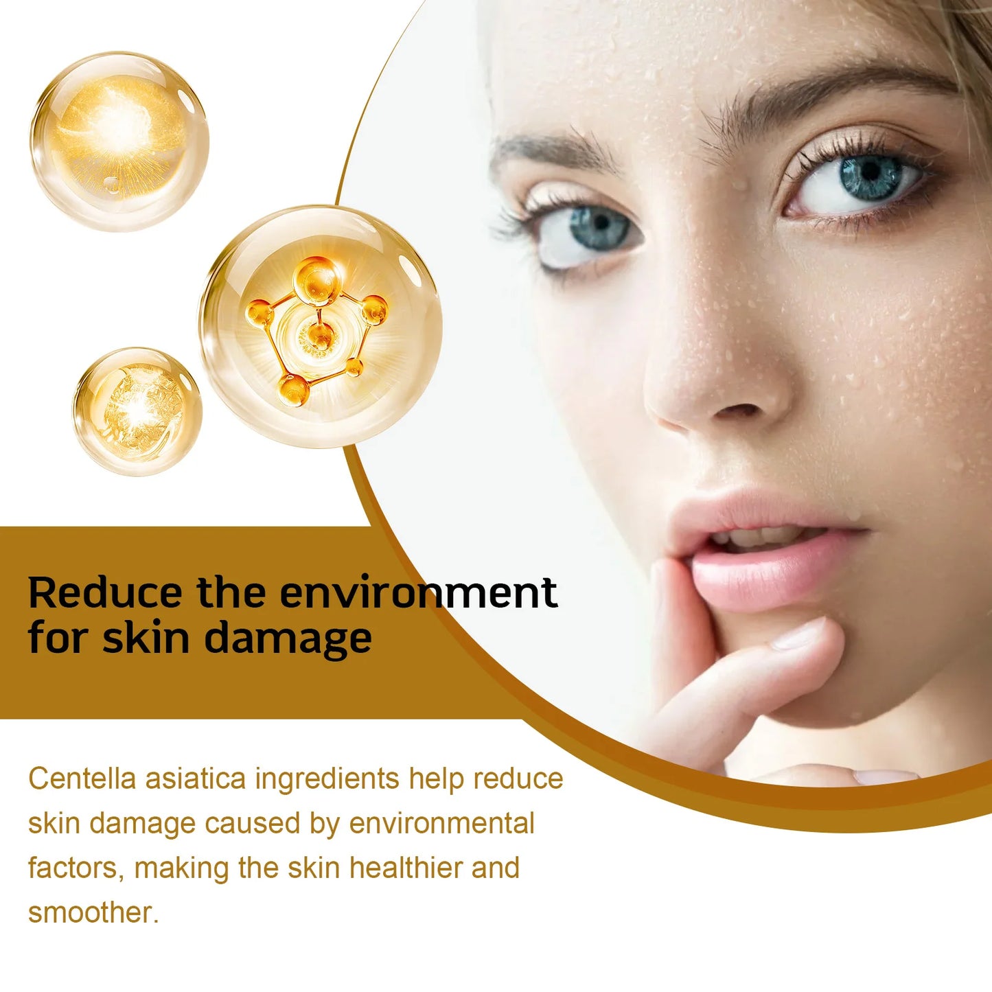 Centella Serum Nourish Improvement Dry Skin Smoothing Tightening Brightening Moisturizing Hyaluronic Acid Face Essence Skin Care Pi-Mart