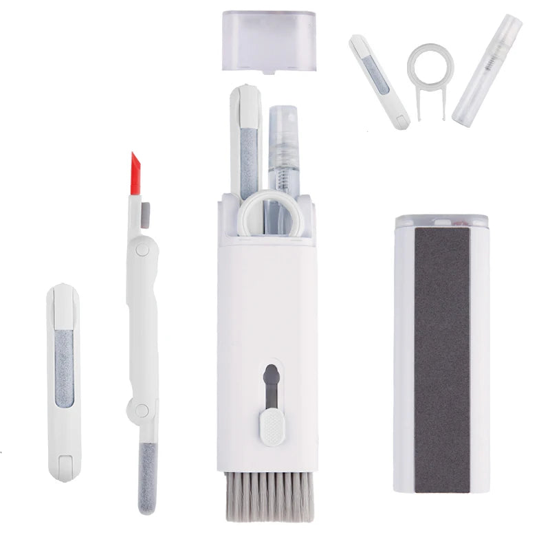 7 in 1 Computer Keyboard Cleaner Brush Kit Earphone Cleaning Pen For Headset Keyboard Cleaning Tools Cleaner Keycap Puller Kit Pi-Mart