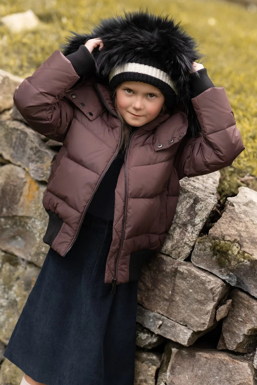 AP 2025 winter design waterproof fabric children down coat for girls and boys clothes Pi-Mart