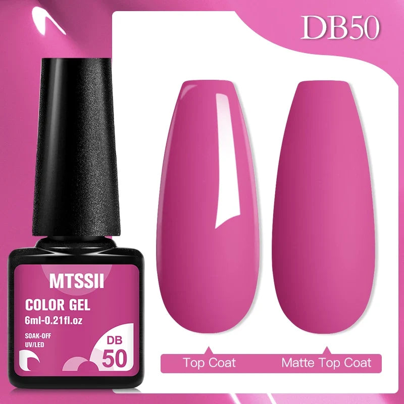 Mtssii 6ML Chocolate Color Gel Nail Polish Brown Semi Permanent UV Gel Autumn Winter Popular Soak Off Nail Art Gel Varnishes Tri Light Beauty