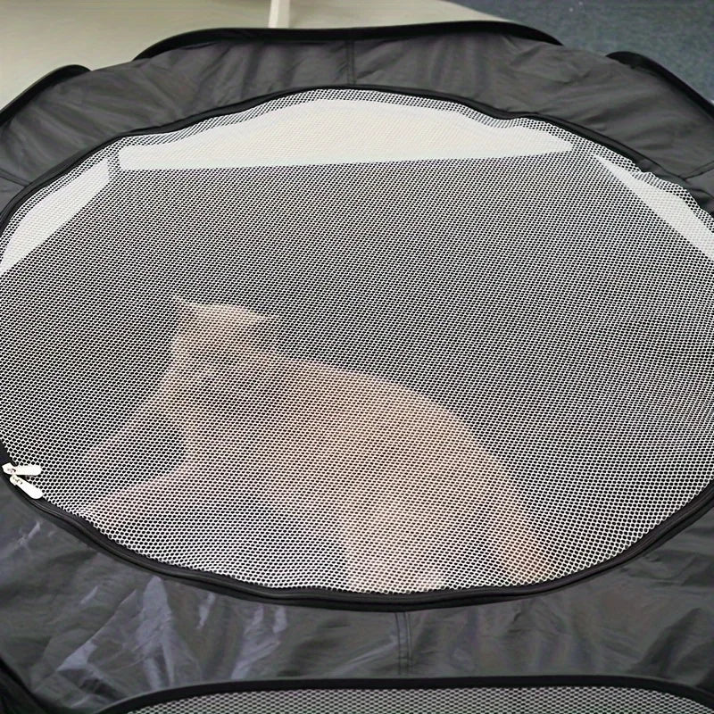 2-Piece Cat Tunnel & Play Mat Set - Foldable, Interactive Pet Toy ForCats And Dogs - Durable Polyester Pi-Mart