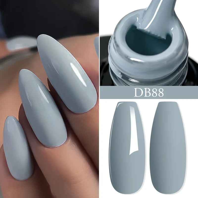 Mtssii 6ML Chocolate Color Gel Nail Polish Brown Semi Permanent UV Gel Autumn Winter Popular Soak Off Nail Art Gel Varnishes Tri Light Beauty