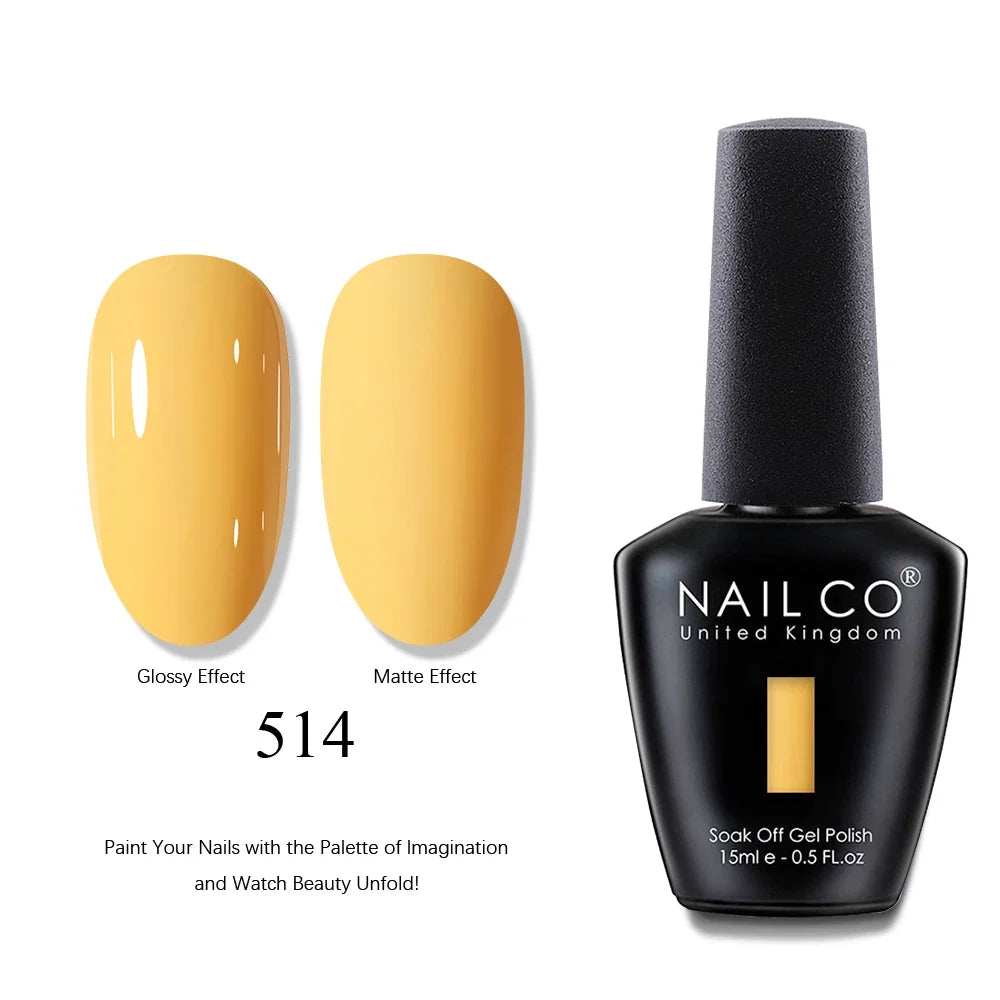 NAILCO 15ml Brown Nails Art Red Color Gel Nail Polish Semi-permanent UV Gel Polish Coffee Manicure Chocolate Hybrid Nail Varnish Tri Light Beauty