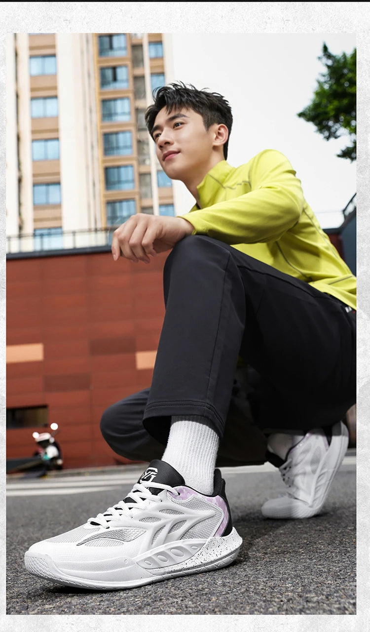 Men's Basketball Shoes Breathable Cushioning Non-Slip Wearable Runing Shoes Gym Training Athletic Basketball Sneakers for Men Pi-Mart