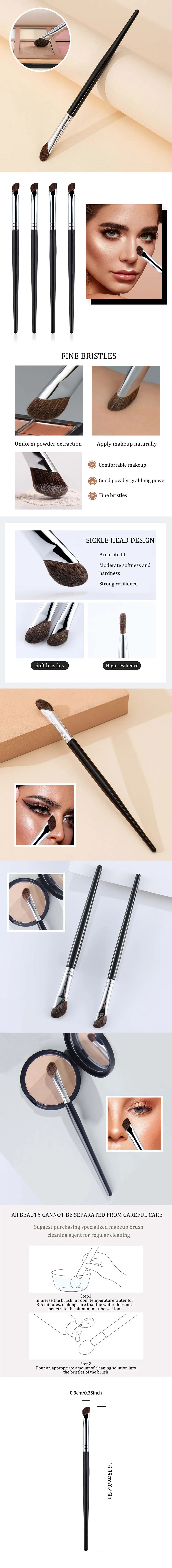 3D Nose Shadow Brush Facial Contour Makeup Brush Soft head blush Highlight Korean cosmetics female facial beauty tools. Pi-Mart
