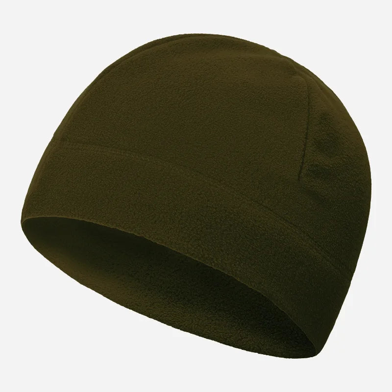Winter Fleece Beanie Cycling Men Women Elastic Hiking Soft Thermal Commuting Ski Helmet Liner Hat Windproof Camping Cap Outdoor Pi-Mart