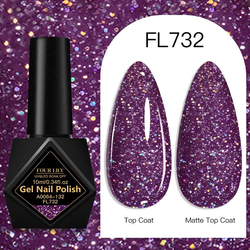 10ml Gel Nail Polish 162 Colors Nail Supplies Vernis Semi Permanent Nail Art Manicure Soak Off LED UV Gel Nail Varnishes Summer Tri Light Beauty