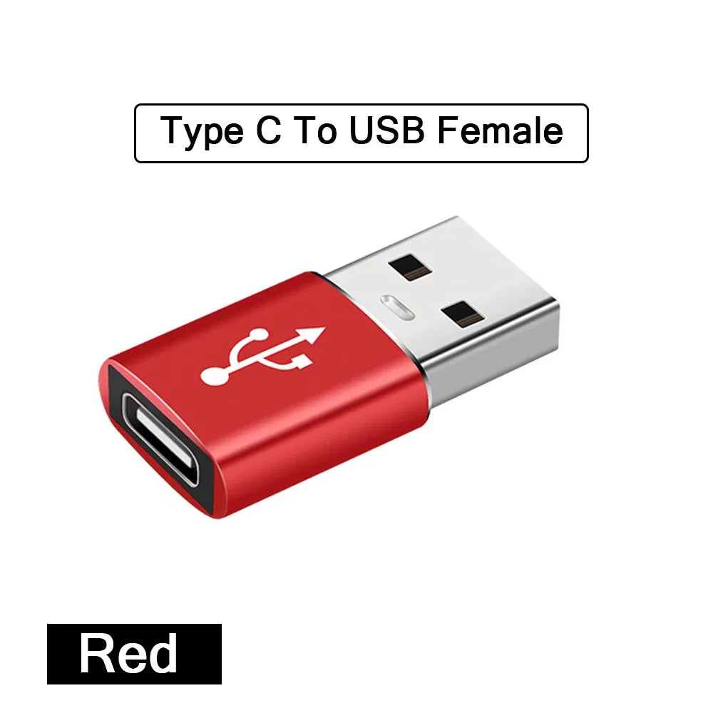 2PCS USB 3.0 To Type C OTG Charger Adapter Connector Type-C to USB Male To Type-c Adapt Converter for PC MacBook Car USB ipad Pi-Mart