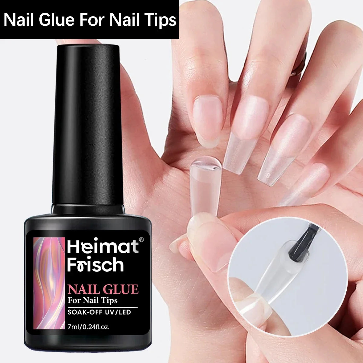 Heimat Frisch 5pcs/2pcs 7g Super Strong Nail Glue For False Nail Tips, Acrylic Nails,Press OnNails,Fake Nails Art Decoration Las Tri Light Beauty