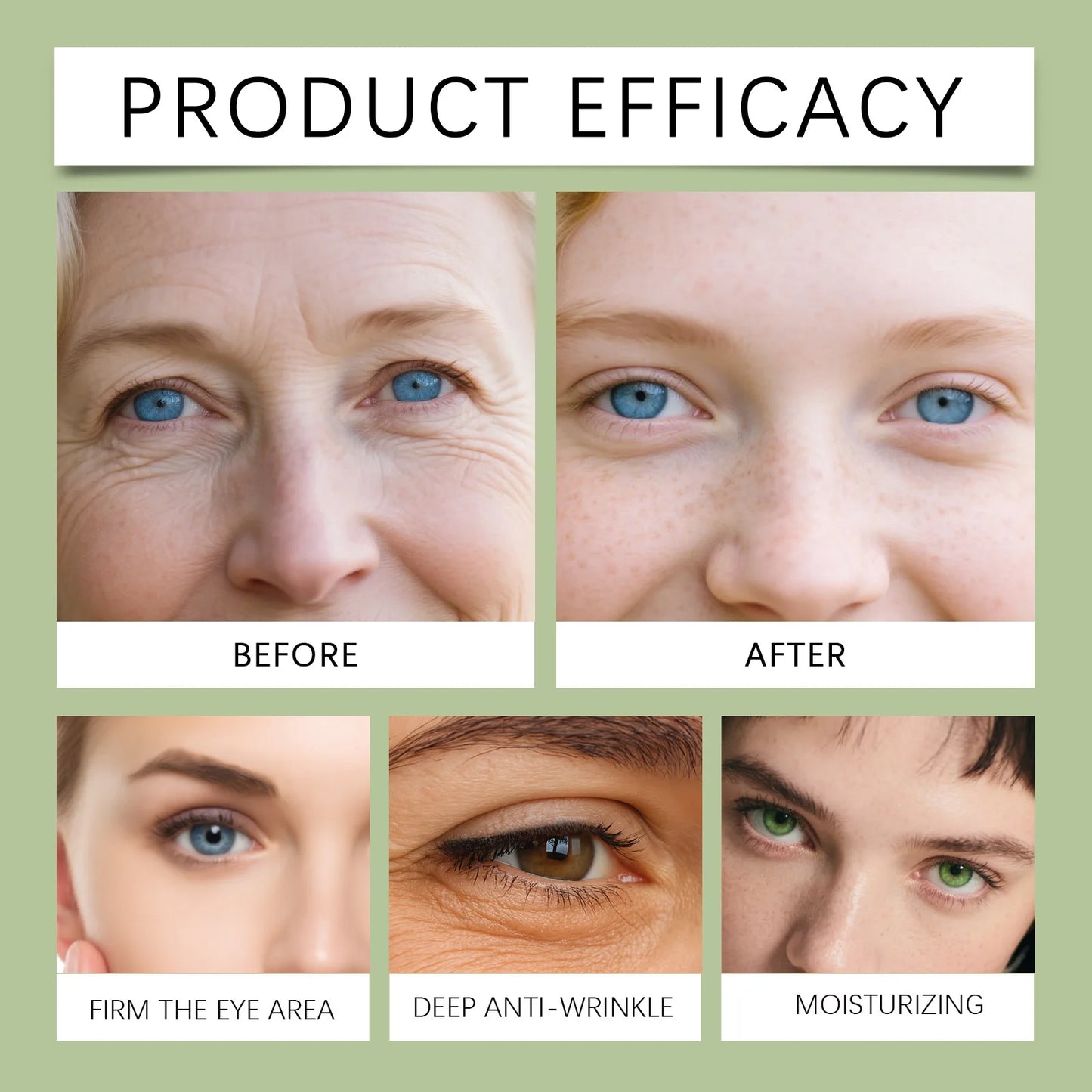 Avocado Eye Cream Fades Fine Lines & Wrinkles Firming Smoothing Eye Area Anti Puffiness Dark Circle Corrector for Youthful Eyes Pi-Mart